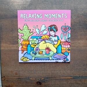 New relaxing moment colouring book 24 pages